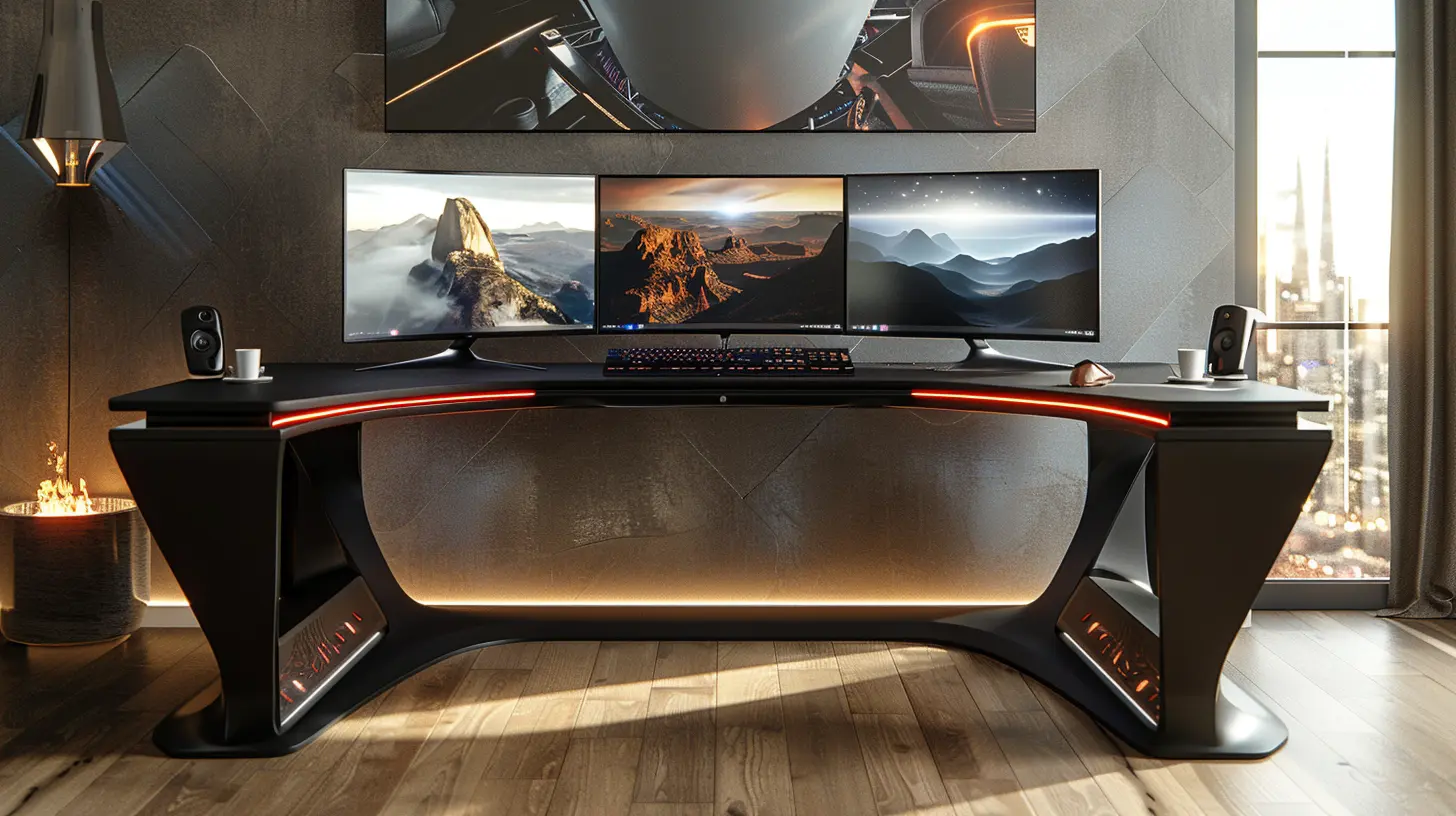 Benefits of Using a Gaming Desk with Built-In Monitor Stands