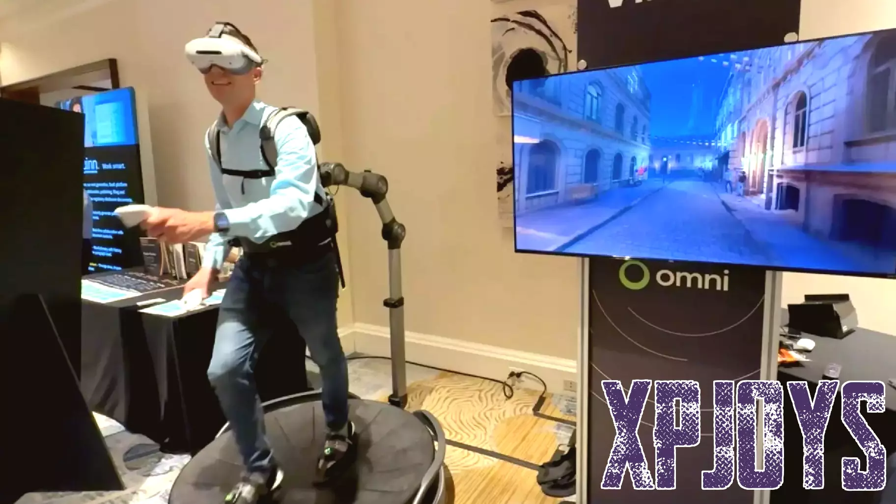 This VR treadmill lets you walk inside games