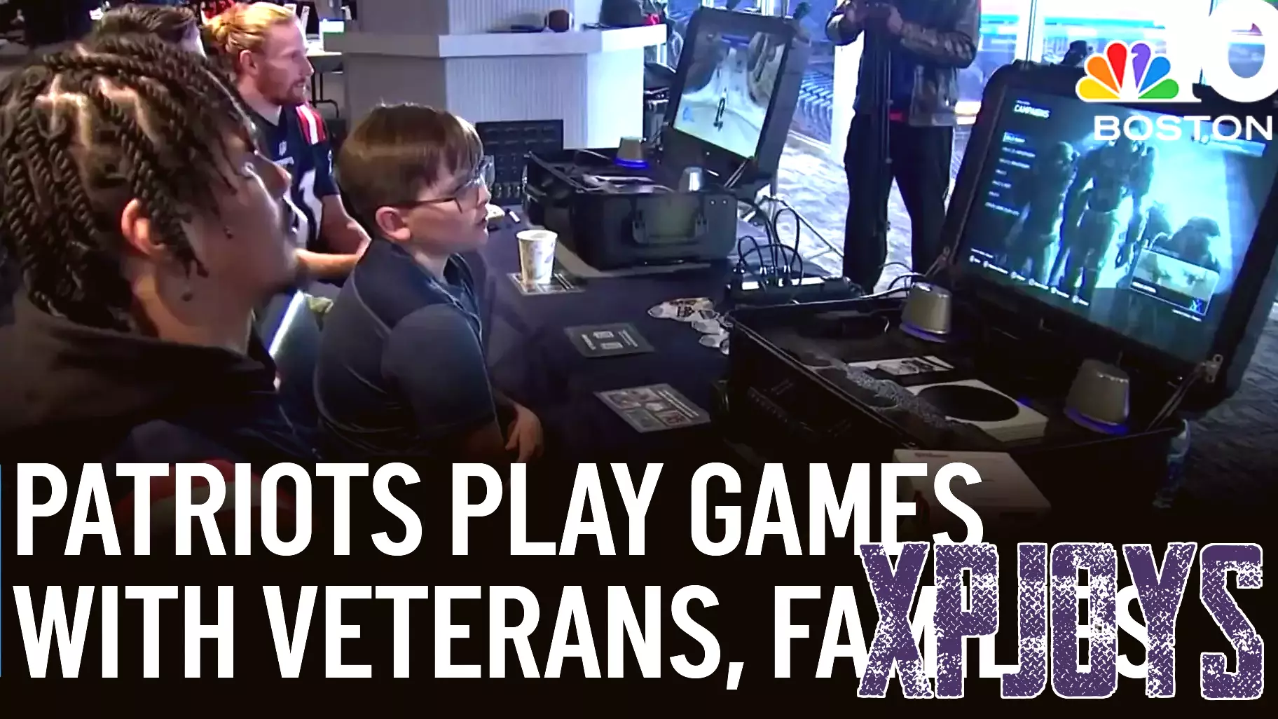Veterans and Families Enjoy Gaming Night with Patriots at Gillette Stadium